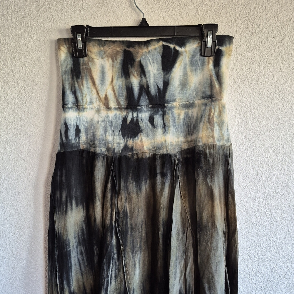 Cute Options Tie-Dye Boho Maxi Skirt Womens Size S - Picture 2 of 5